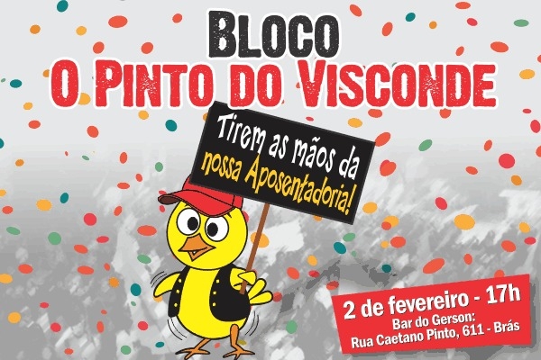 Imagem de SP: Bloco 'O Pinto do Visconde' sairá às ruas na sexta-feira (2) 