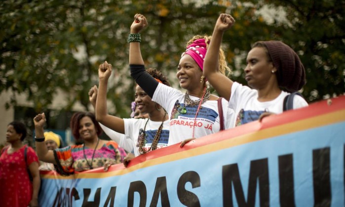 Imagem de SP: Mulheres negras e indígenas saem às ruas para denunciar racismo, machismo e a violência nesta terça (25)