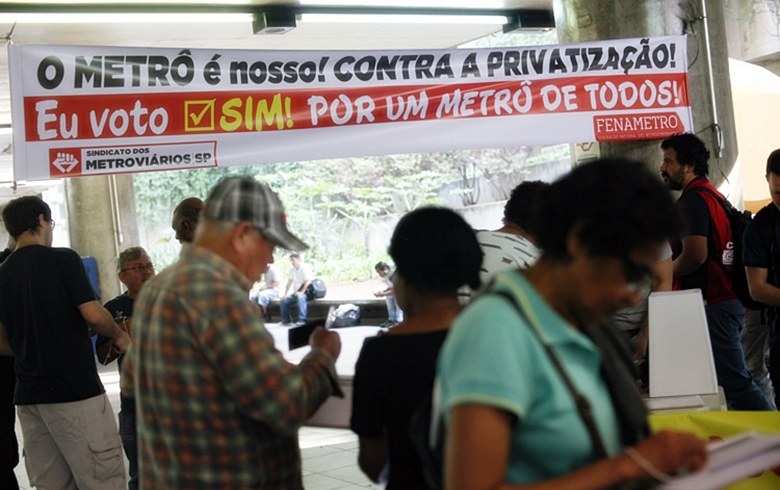 Imagem de SP: Metroviários vão realizar Fórum em defesa do Metrô Público e Estatal 
