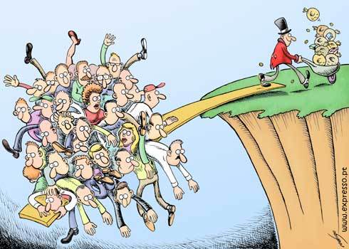 Imagem de Oxfam: Riqueza de 1% da população mundial supera a dos 99% restantes