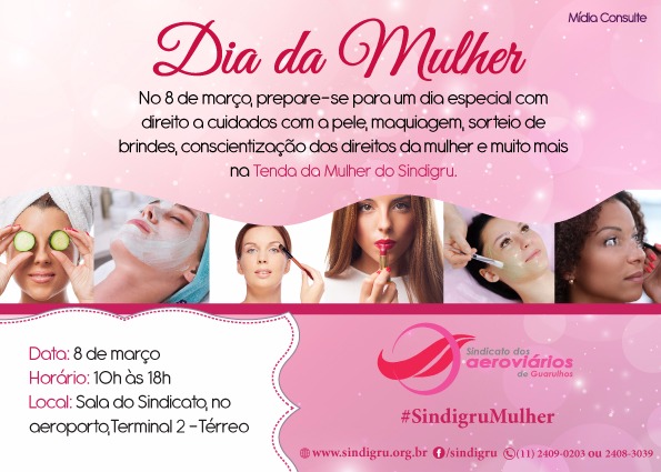 Imagem de Guarulhos: Sindigru promove Tenda da Mulher para as Aeroviárias no 8 de março