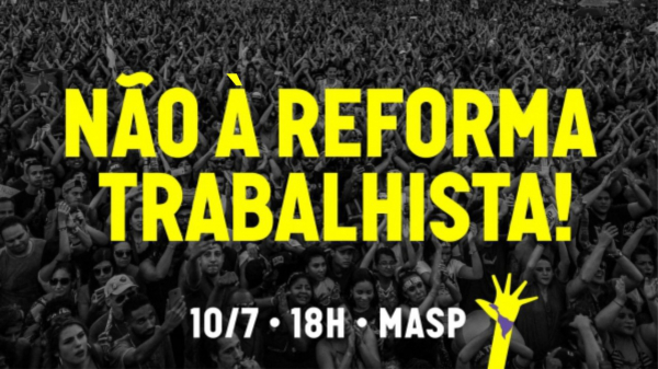 Imagem de SP: Movimentos realizam ato contra reforma trabalhista de Temer nesta segunda (10)
