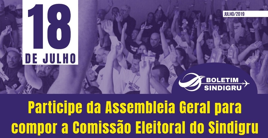 Imagem de Guarulhos: Aeroviários realizam assembleia para compor a Comissão Eleitoral do Sindigru 