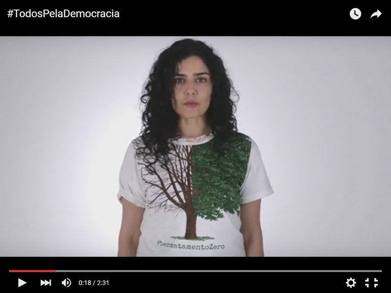 Imagem de #‎TodosPelaDemocracia: Artistas condenam corrupção e defendem democracia