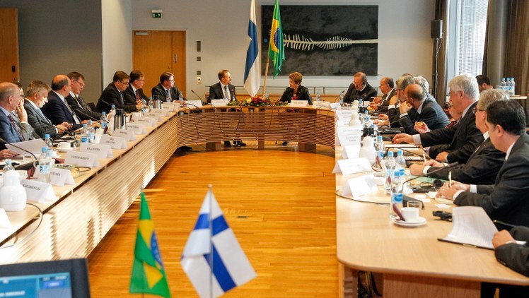 Imagem de Dilma pretende aumentar investimento finlandês no Brasil