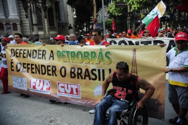 Imagem de 30 de junho: Petroleiros vão à luta em defesa do pré-sal