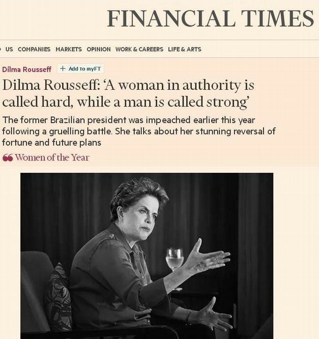 Imagem de Dilma é eleita uma das mulheres do ano pelo Financial Times