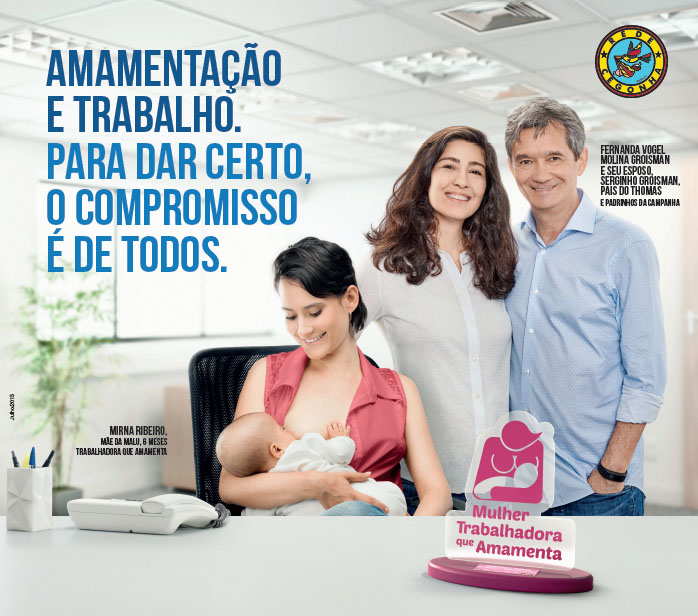 Imagem de Campanha do governo sensibiliza empresas a estimularem o direito da mãe amamentar