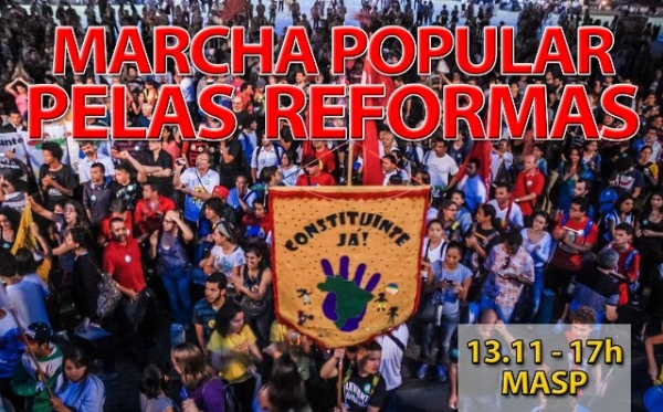 Imagem de CUT e movimentos sociais farão marcha nacional pela reforma política na quinta (13)