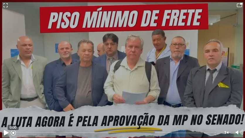 Imagem de MP do Piso Mínimo de Frete: a luta agora é pela aprovação da MP no Senado