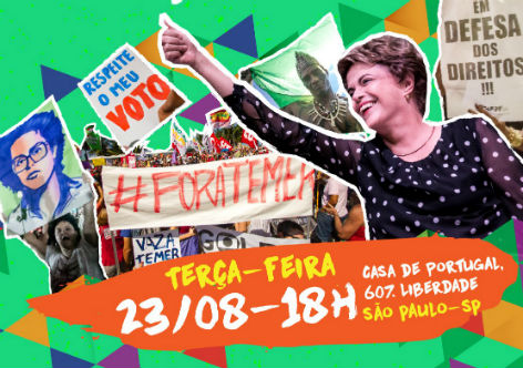 Imagem de SP: Dilma participa de ato contra o golpe e em defesa da democracia