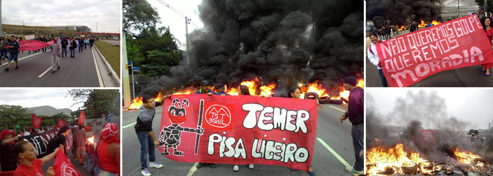 Imagem de #JáTemLuta: Frente Povo Sem Medo e MTST bloqueiam mais de 30 rodovias no País 