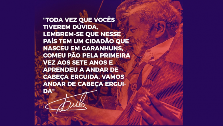 Imagem de Lula: “Aprendi a não desistir. Vamos trazer de volta a democracia”