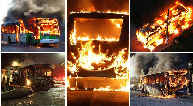 Imagem de Insegurança: Assaltos e queima de ônibus aterrorizam motoristas e cobradores em todo o Brasil