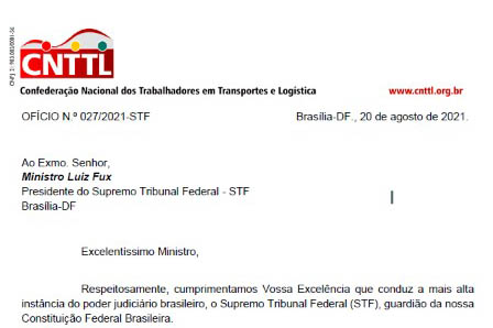 Imagem de CNTTL reforça apoio à democracia ao STF, Câmara e Senado e desautoriza “Sergio Reis” a falar em nome dos caminhoneiros