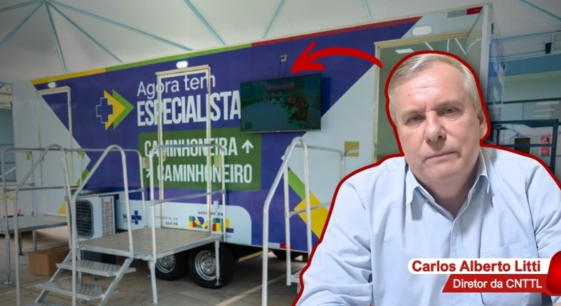 Imagem de Conquista da CNTTL e dos caminhoneiros: Unidade móvel de atendimento à saúde é inaugurada