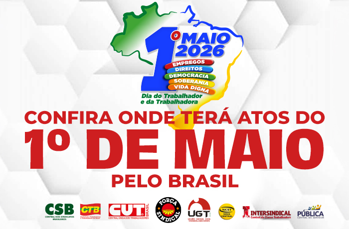 Imagem de Presidentes das centrais sindicais convocam trabalhadores para o 1º de Maio