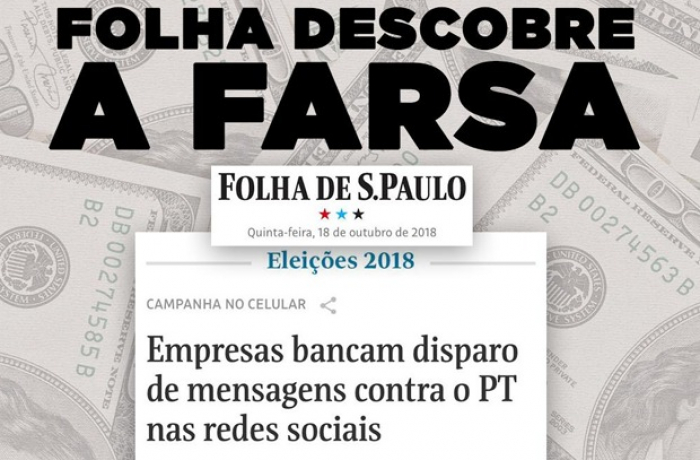 Imagem de Bolsonaro usa Caixa 2 para espalhar mentiras por whatsapp, denuncia Jornal 