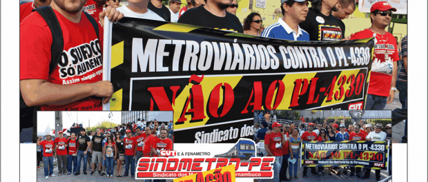 Imagem de Pernambuco: Em nota, Sindicato dos Metroviários repudia terceirização dos trabalhadores 
