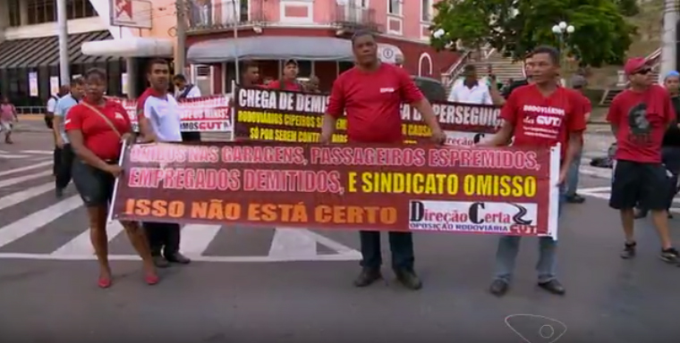 Imagem de Vitória: Oposição Rodoviária CUTista realiza protesto contra atual diretoria do Sindicato 