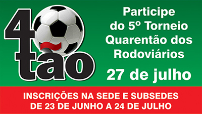 Imagem de Sorocaba: Rodoviários realizarão o 5º Torneio de Futebol Quarentão