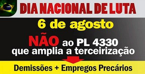 Imagem de CUT/SP realizará ato na Paulista contra o PL da terceirização nesta terça-feira