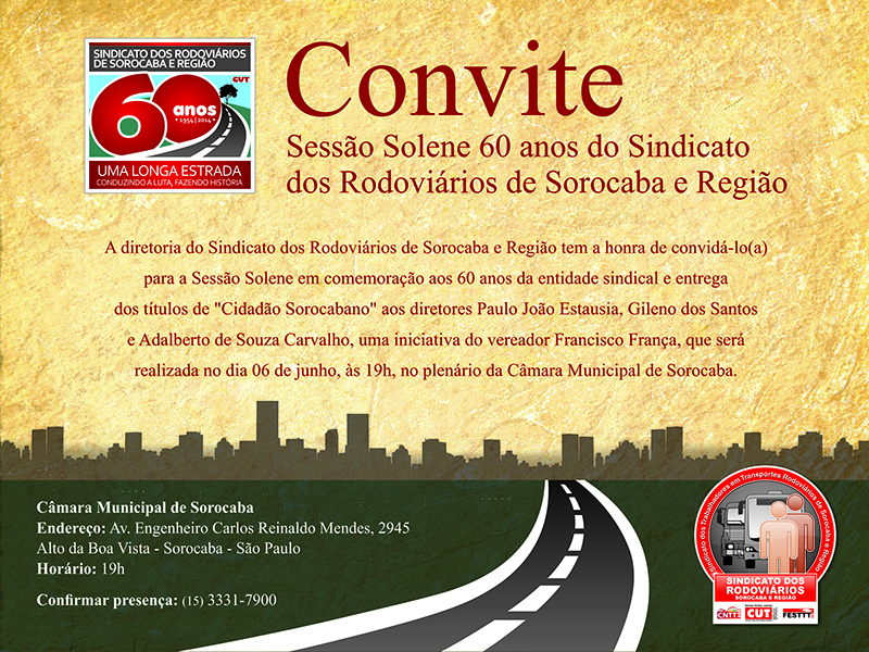 Imagem de Sindicato dos Rodoviários de Sorocaba comemora 60 anos de luta