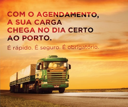 Imagem de Campanha orienta caminhoneiros sobre agendamento no Porto de Santos