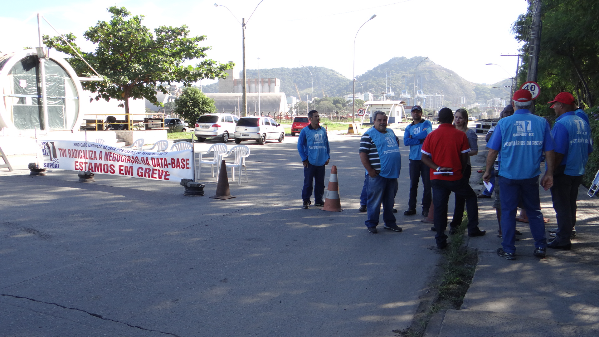 Imagem de Espírito Santo: Portuários fazem greve de três dias no TVV