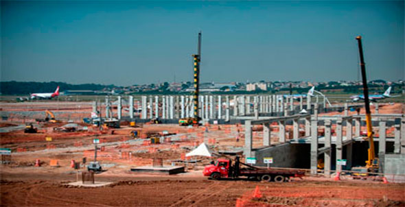 Imagem de Guarulhos: Sindicato da Construção Civil reivindica melhores de trabalho nas obras do Aeroporto 