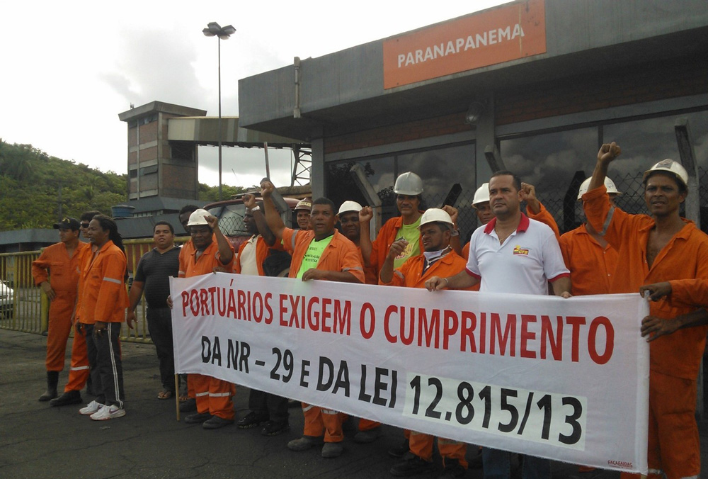 Imagem de BA: Portuários fazem paralisação no Porto de Aratu