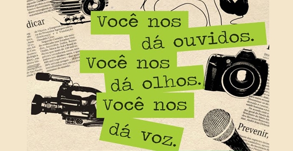 Imagem de 7 de abril: Parabéns a todos os jornalistas do Brasil
