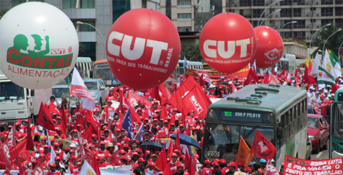 Imagem de 11 de julho: CUT, centrais e movimentos sociais vão às ruas em defesa da pauta da classe trabalhadora
