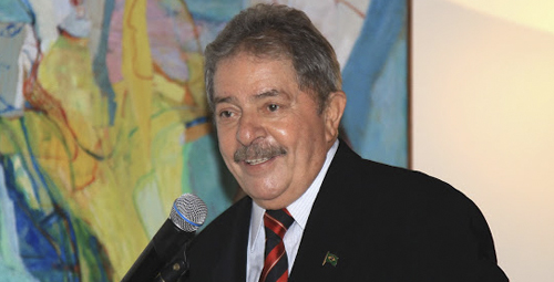 Imagem de Lula participa da comemoração dos 30 anos da CUT 
