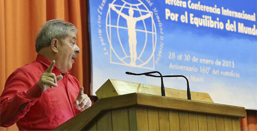 Imagem de Lula pede a Obama equidade para América Latina 
