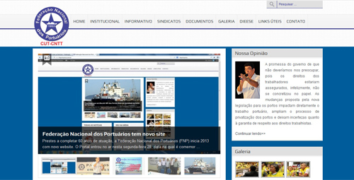Imagem de Federação Nacional dos Portuários lança novo site