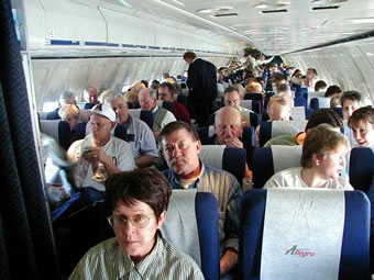 Imagem de Classe C representa 2/3 dos passageiros de avião