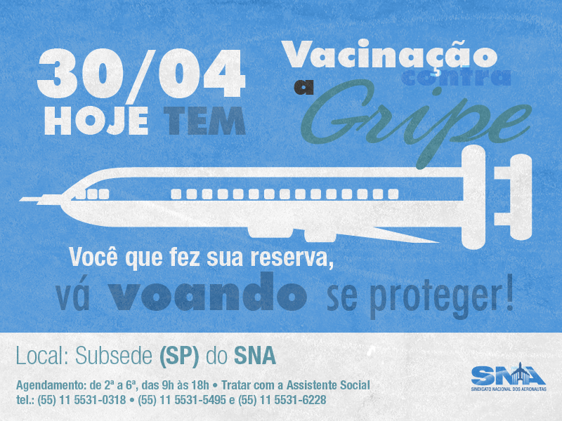 Imagem de SNA promove vacinação contra a gripe, nesta quarta (30) 