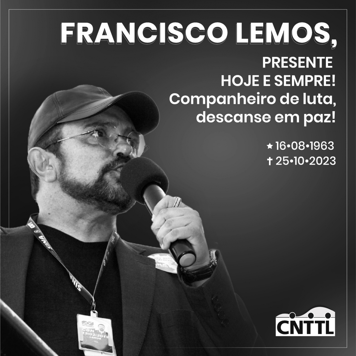 Imagem de CNTTL lamenta morte de Francisco Lemos: uma grande liderança da aviação
