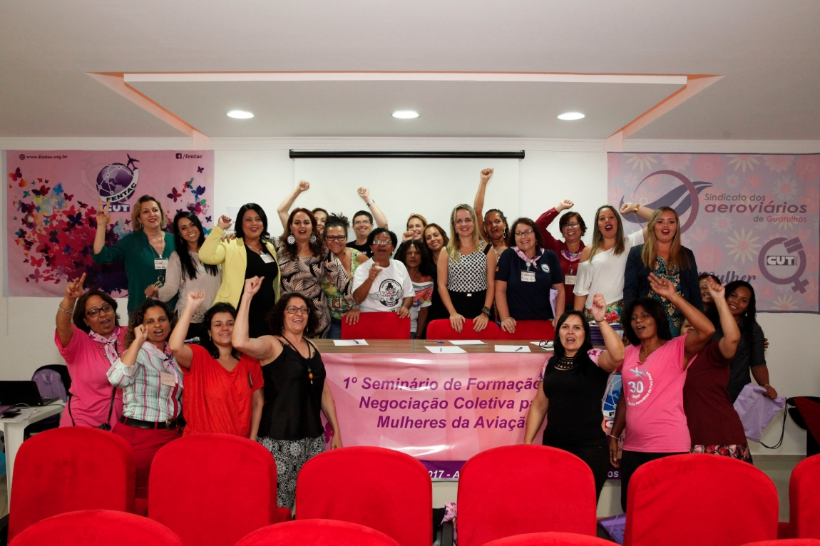 Imagem de Guarulhos:  Em seminário, mulheres na aviação reforçam que a Greve Geral é o caminho para barrar ataques aos direitos do governo golpista 