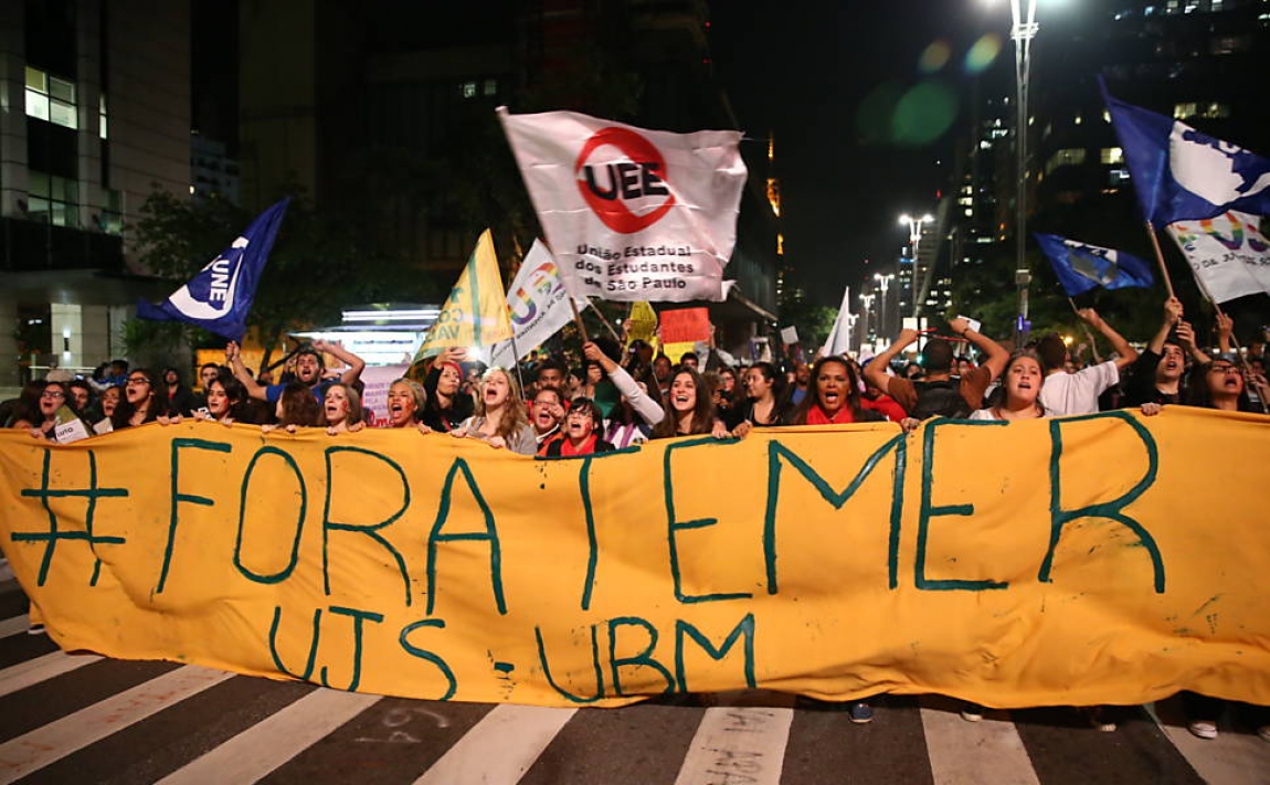 Imagem de SP: Novo ato “Fora Temer” ocupa a Avenida Paulista 