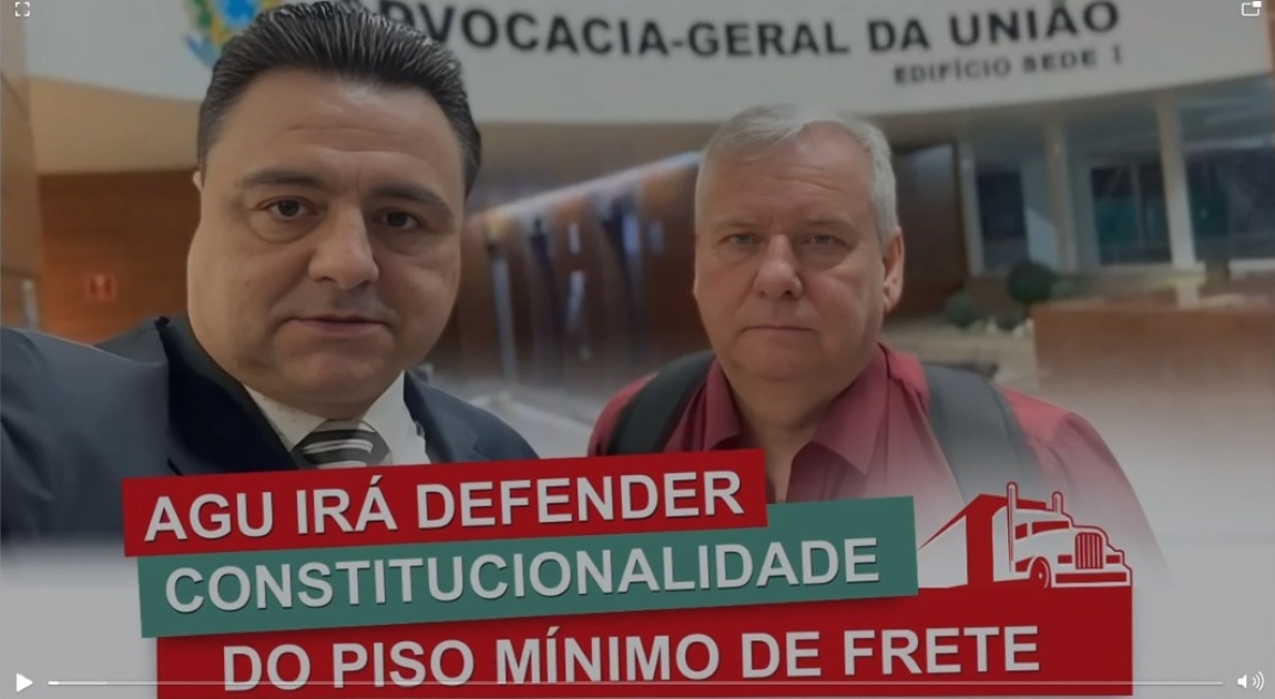 Imagem de AGU defenderá constitucionalidade do Piso Mínimo de Frete
