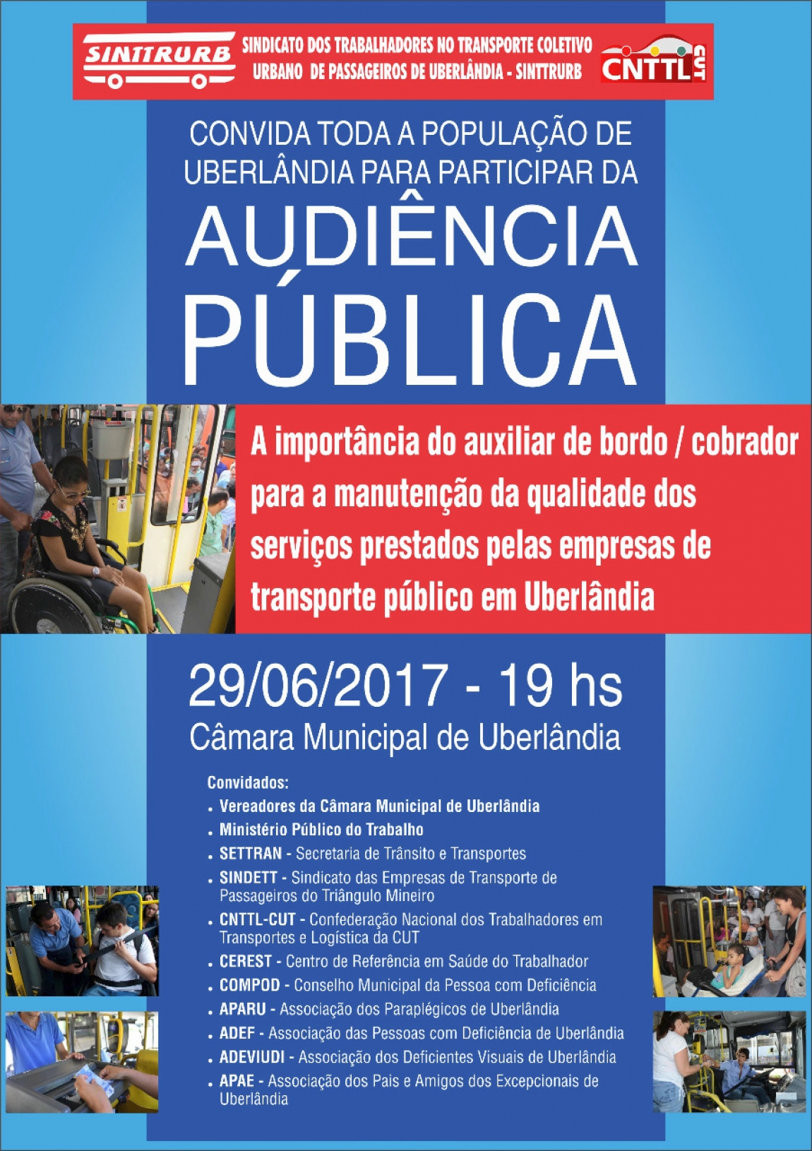 Imagem de Uberlândia (MG): Sinttrurb promoverá audiência pública em defesa da profissão do posto do cobrador/agente de bordo 
