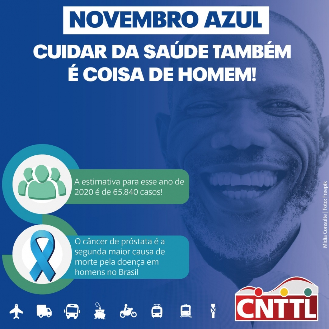 Imagem de CNTTL apoia Campanha Novembro Azul de combate ao câncer de próstata 