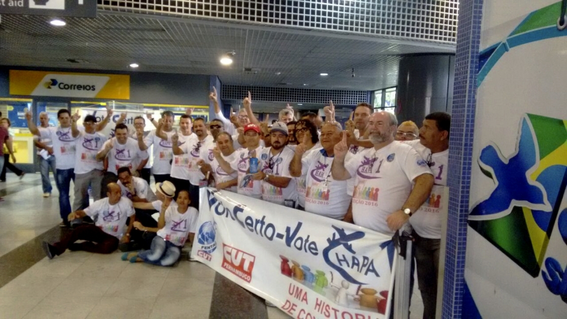 Imagem de Pernambuco: Chapa 1 cutista dos Aeroviários vence eleição sindical 