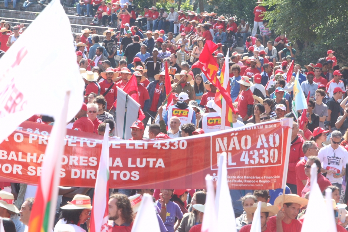 Imagem de Contra o PL 4330: CUT anuncia greve geral no dia 29