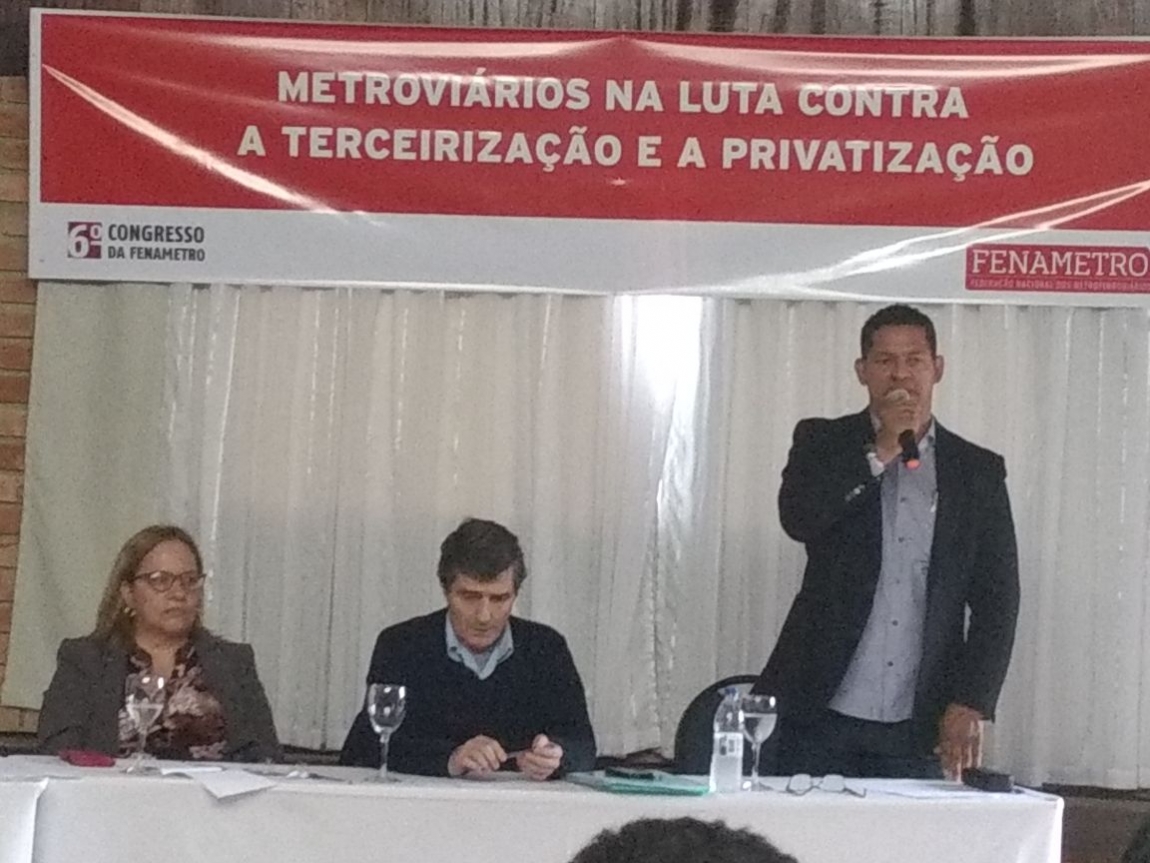 Imagem de Atibaia (SP): Presidente da CNTTL participa do 6º Congresso da Fenametro