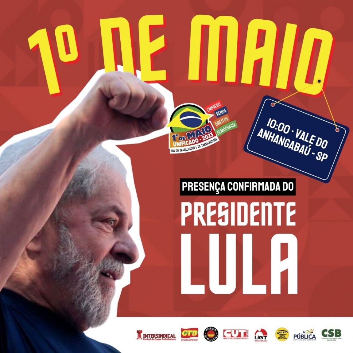 Imagem de Lula confirma presença nas comemorações do 1º de Maio em São Paulo
