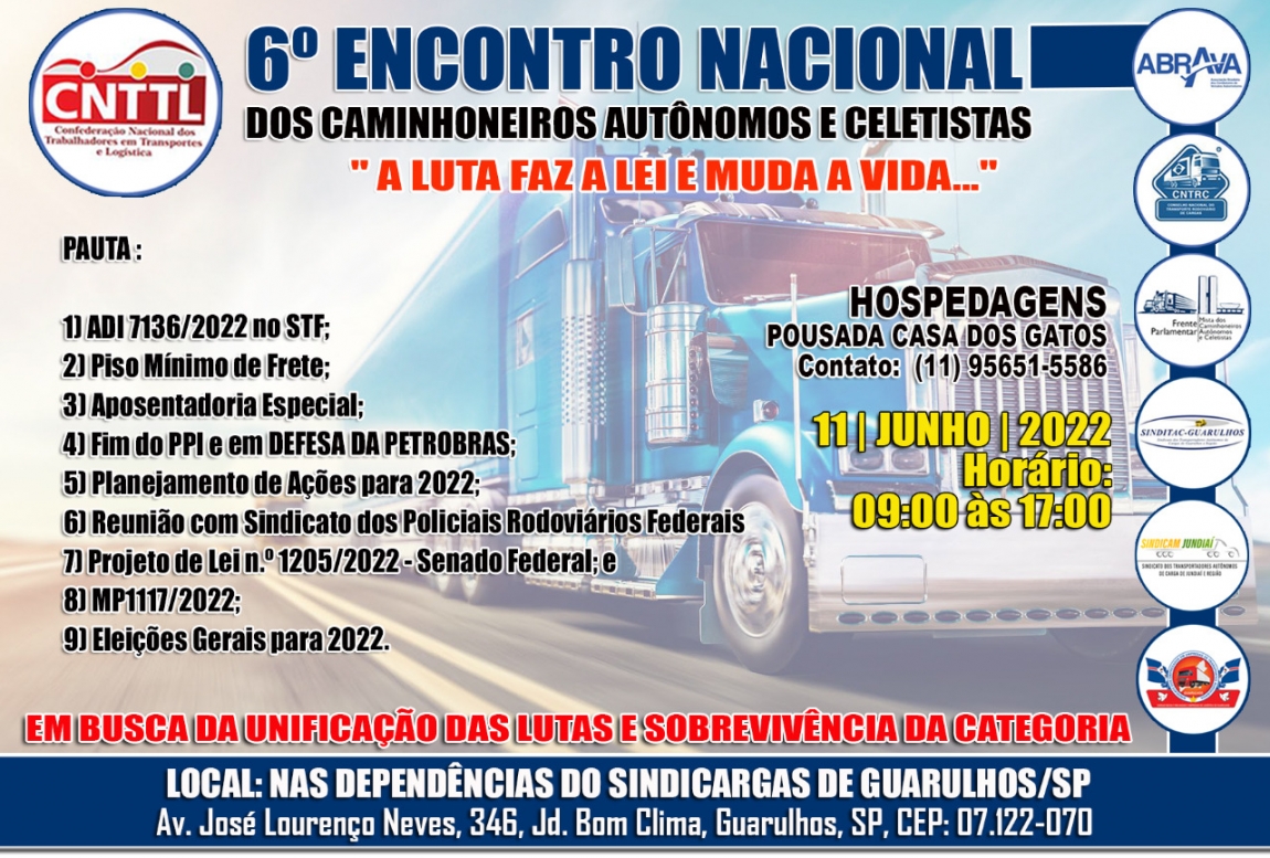 Imagem de 6º Encontro Nacional dos Caminhoneiros acontecerá no dia 11 em Guarulhos 