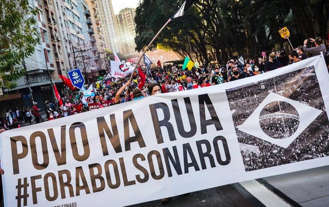 Imagem de Campanha ‘Fora Bolsonaro’ avalia retomar protestos de rua após nova ameaça golpista do presidente